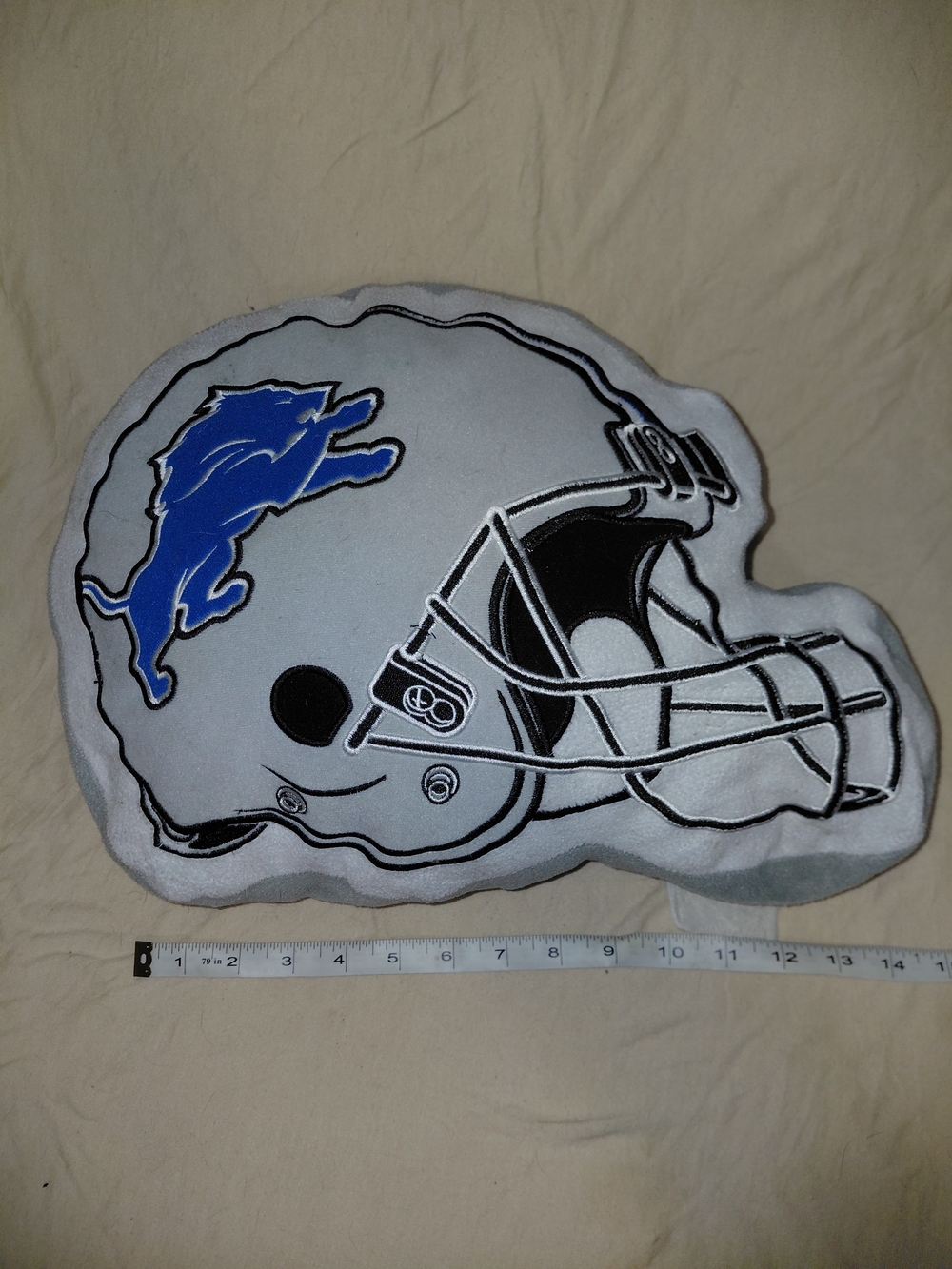 Northwest Detroit Lions Helmet Pillow - Gray, Blue and Black